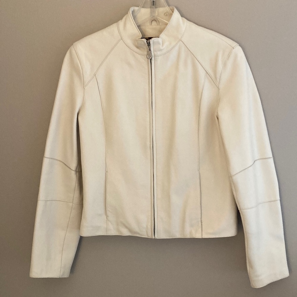 Wilson Leather Creme Racer‎ Jacket Medium